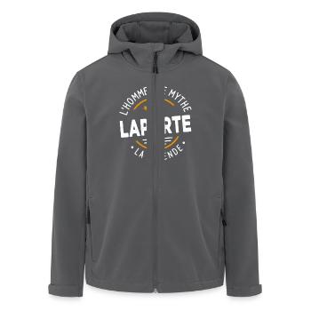 Laporte: Der Mann, der Mythos, die Legende - Recycelte Männer Softshell-Jacke von Stanley/Stella - Schwarz - Vorne - AI Model Male 185 light (185cm)