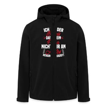 Je suis la preuve que papa ne se soucie pas seulement des voitures - Veste softshell homme en polyester recyclé Stanley/Stella - noir - Devant - AI Model Male 185 light (185cm)