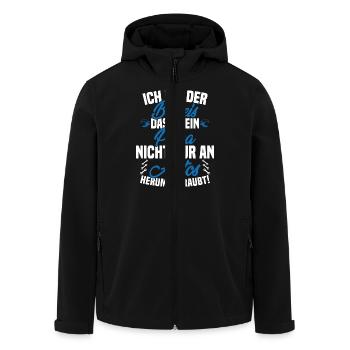 Ich Bin der Beweis DASS Papa Nicht nur an Autos - Recycelte Männer Softshell-Jacke von Stanley/Stella - Schwarz - Vorne - AI Model Male 185 light (185cm)