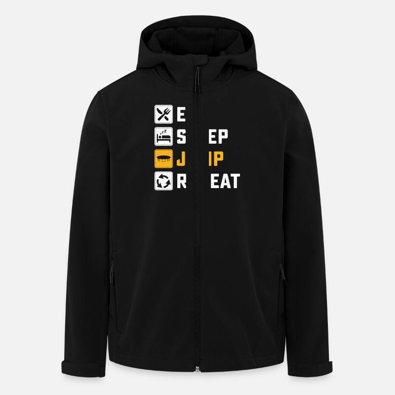 Trampoline - Men’s Recycled Softshell Jacket by Stanley/Stella - black