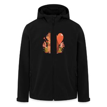 Schönes Wasserschwein - Recycelte Männer Softshell-Jacke von Stanley/Stella - Schwarz - Vorne - AI Model Male 185 light (185cm)
