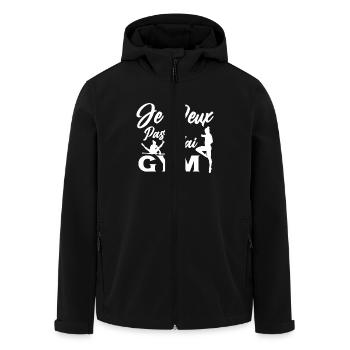 Gymnastique Cadeau Je Peux Pas J'ai Gym - Veste softshell homme en polyester recyclé Stanley/Stella - noir - Devant - AI Model Male 185 light (185cm)