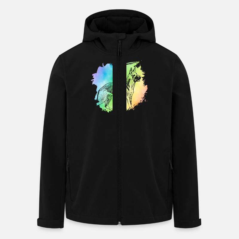 German Shepherd - Men’s Recycled Softshell Jacket by Stanley/Stella - black