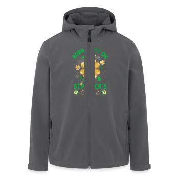 Irland Saint Patrick's Day oder - Recycelte Männer Softshell-Jacke von Stanley/Stella - Schwarz - Vorne - AI Model Male 185 light (185cm)