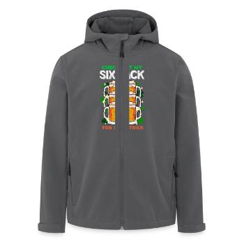 My Six Pack Biere sind köstlich Saint Patrick - Recycelte Männer Softshell-Jacke von Stanley/Stella - Anthrazit - Vorne - AI Model Male 185 light (185cm)