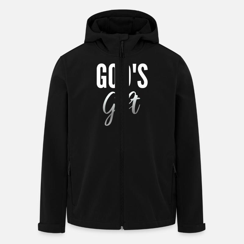 Geschenk Gottes - Recycelte Männer Softshell-Jacke von Stanley/Stella - Schwarz