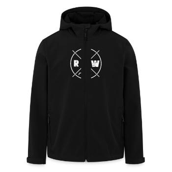 Rudergerät Ruderelemente Lustiges Ruderergometer - Recycelte Männer Softshell-Jacke von Stanley/Stella - Schwarz - Vorne - AI Model Male 185 light (185cm)