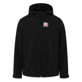 Truck Truck Bus Driver Truck Driver Women Design Pock - Men’s Recycled Softshell Jacket by Stanley/Stella - black - Front - AI Model Male 185 light (185cm)
