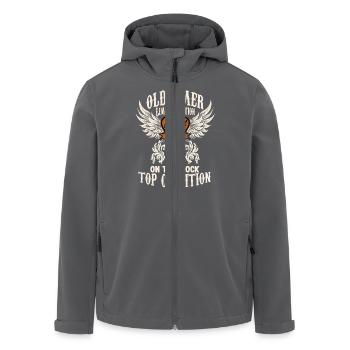 parody birthday motive 21 years oldtimer rocker - Recycelte Männer Softshell-Jacke von Stanley/Stella - Anthrazit - Vorne - AI Model Male 185 light (185cm)