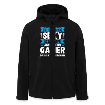 Ich hasse es so sexy zu sein Ich bin Meister funny - Recycelte Männer Softshell-Jacke von Stanley/Stella - Schwarz - Vorne - AI Model Male 185 light (185cm)