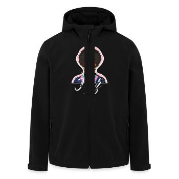 Jazz - Recycelte Männer Softshell-Jacke von Stanley/Stella - Schwarz - Vorne - AI Model Male 185 light (185cm)