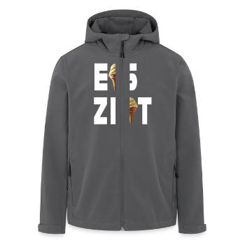 Eiszeit - Recycelte Männer Softshell-Jacke von Stanley/Stella - Anthrazit - Vorne - AI Model Male 185 light (185cm)