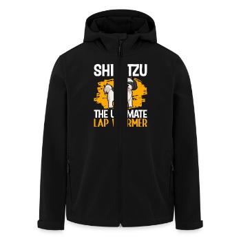 Shih Tzu the ultimate lap warrior - Recycelte Männer Softshell-Jacke von Stanley/Stella - Schwarz - Vorne - AI Model Male 185 light (185cm)