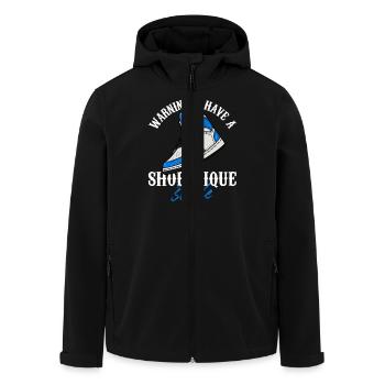 Avertissement! J’ai des baskets de style chaussure - Veste softshell homme en polyester recyclé Stanley/Stella - noir - Devant - AI Model Male 185 light (185cm)