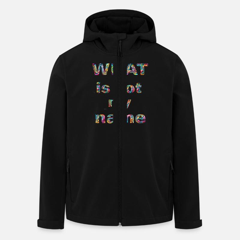 What is not my name - Recycelte Männer Softshell-Jacke von Stanley/Stella - Schwarz