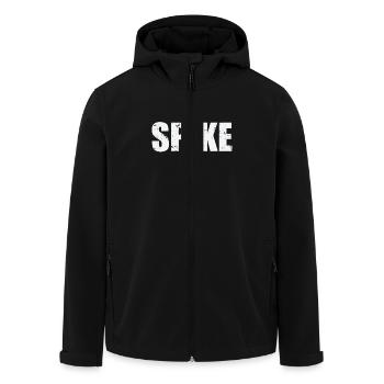 Spike Volleyball - Recycelte Männer Softshell-Jacke von Stanley/Stella - Schwarz - Vorne - AI Model Male 185 light (185cm)