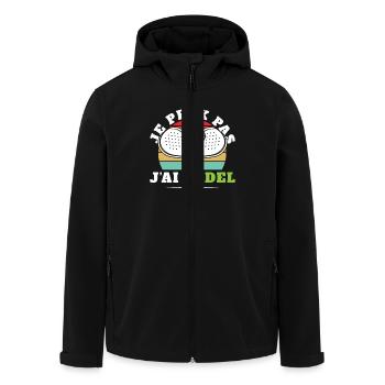 Je peux pas j'ai padel - Veste softshell homme en polyester recyclé Stanley/Stella - noir - Devant - AI Model Male 185 light (185cm)
