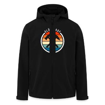 Glück auf Arzgebirg - Recycelte Männer Softshell-Jacke von Stanley/Stella - Schwarz - Vorne - AI Model Male 185 light (185cm)