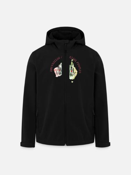 Aboriginal Peoples History - Men’s Recycled Softshell Jacket by Stanley/Stella - black