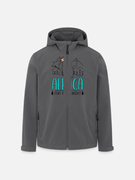 alpaca tent for tonight! - Men’s Recycled Softshell Jacket by Stanley/Stella - black