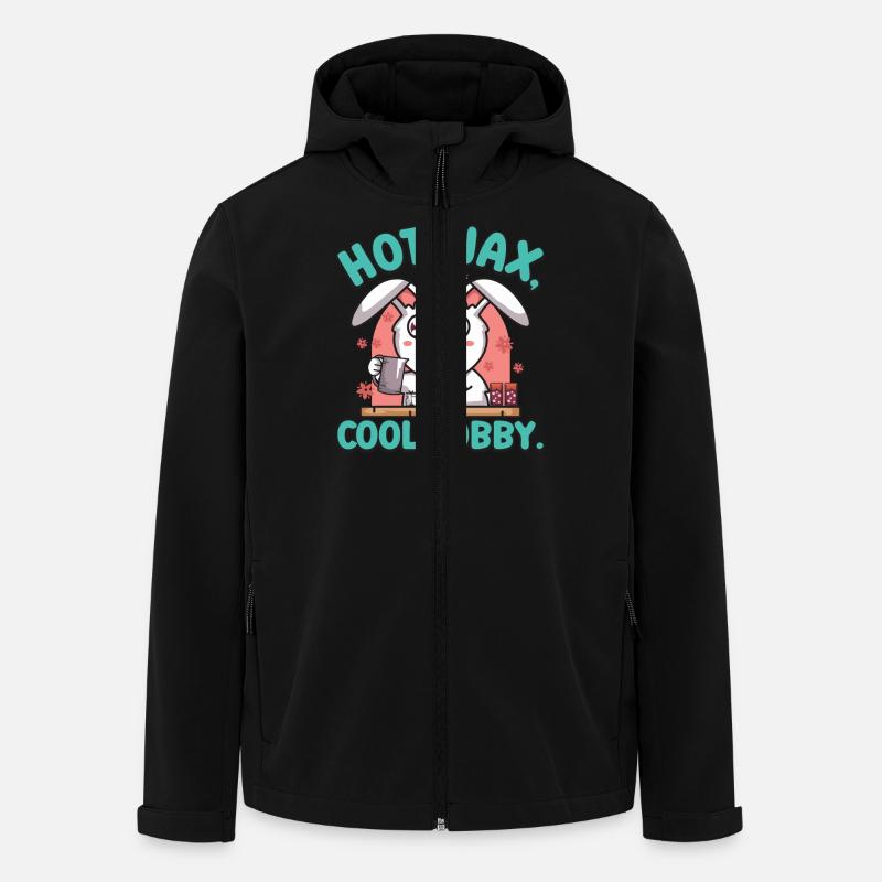 Heißwachs, cooles Hobby. - Recycelte Männer Softshell-Jacke von Stanley/Stella - Schwarz