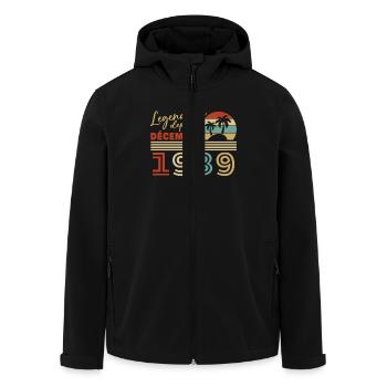 Décembre 1939 Vintage Retro Cadeau D’anniversaire - Veste softshell homme en polyester recyclé Stanley/Stella - noir - Devant - AI Model Male 185 light (185cm)