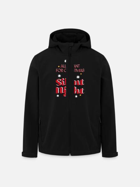 Bébé de Noël - Veste softshell homme en polyester recyclé Stanley/Stella - noir