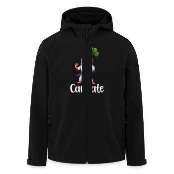 Carrate - Veste softshell homme en polyester recyclé Stanley/Stella - noir - Devant - AI Model Male 185 light (185cm)