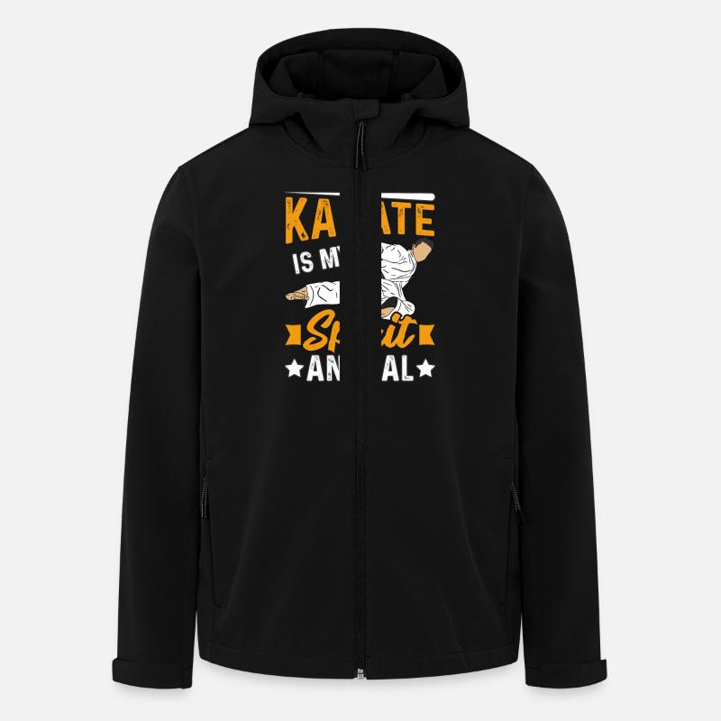 Karate ist mein Krafttier - Recycelte Männer Softshell-Jacke von Stanley/Stella - Schwarz