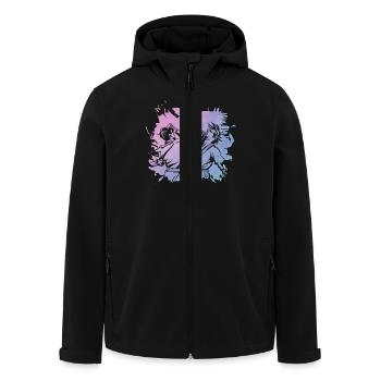 Karate - Recycelte Männer Softshell-Jacke von Stanley/Stella - Schwarz - Vorne - AI Model Male 185 light (185cm)