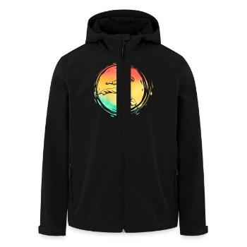Karaté - Veste softshell homme en polyester recyclé Stanley/Stella - noir - Devant - AI Model Male 185 light (185cm)