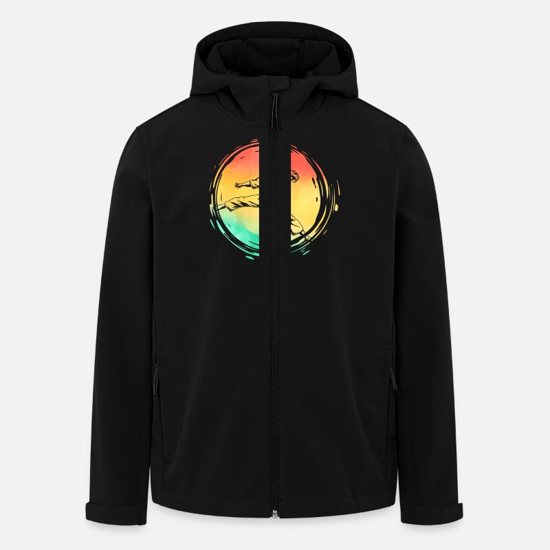 Karate - Men’s Recycled Softshell Jacket by Stanley/Stella - black