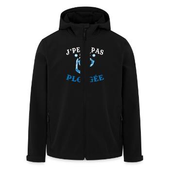 Je Peux Pas J'ai Plongée Humour Cadeau - Veste softshell homme en polyester recyclé Stanley/Stella - noir - Devant - AI Model Male 185 light (185cm)