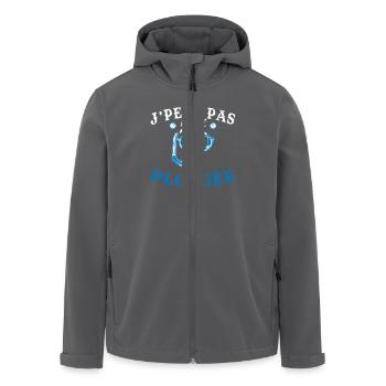 I Can't I Dive Humor Gift - Men’s Recycled Softshell Jacket by Stanley/Stella - anthracite - Front - AI Model Male 185 light (185cm)