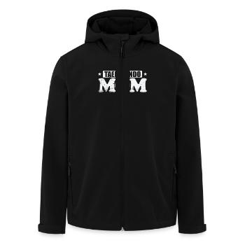 Taekwondo Mom Martial Arts Training - Men’s Recycled Softshell Jacket by Stanley/Stella - black - Front - AI Model Male 185 light (185cm)