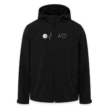 Basketball Cadeau Joueur Rythme Cardiaque - Veste softshell homme en polyester recyclé Stanley/Stella - noir - Devant - AI Model Male 185 light (185cm)