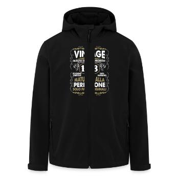 Né en 1993 Date de naissance 1993 Millésime 1993 - Veste softshell homme en polyester recyclé Stanley/Stella - noir - Devant - AI Model Male 185 light (185cm)