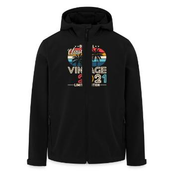 2021 Original 2021 Vintage Vintage rétro anniversa - Veste softshell homme en polyester recyclé Stanley/Stella - noir - Devant - AI Model Male 185 light (185cm)