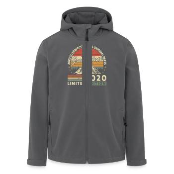 2020 - Recycelte Männer Softshell-Jacke von Stanley/Stella - Anthrazit - Vorne - AI Model Male 185 light (185cm)