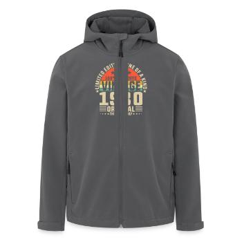 Le meilleur de 1980 - Veste softshell homme en polyester recyclé Stanley/Stella - charbon - Devant - AI Model Male 185 light (185cm)