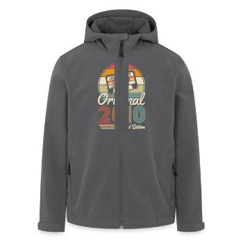 Großartig seit 2010 - Recycelte Männer Softshell-Jacke von Stanley/Stella - Anthrazit - Vorne - AI Model Male 185 light (185cm)