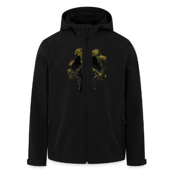 Mort Monstre Horreur Satan Démon Mort Halloween - Veste softshell homme en polyester recyclé Stanley/Stella - noir - Devant - AI Model Male 185 light (185cm)