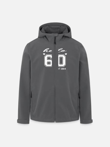 Hello 60 est 1964 - Men’s Recycled Softshell Jacket by Stanley/Stella - black