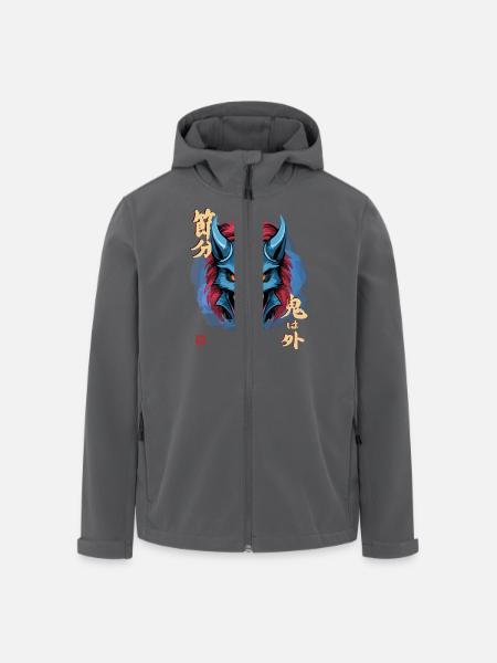 Yeti Blue Oni - Men’s Recycled Softshell Jacket by Stanley/Stella - black