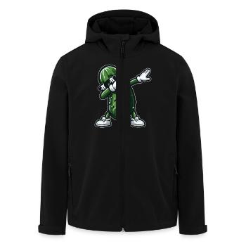 Dabbing Gurke Dab Gurke Dill Gurke Gurke Lustig - Recycelte Männer Softshell-Jacke von Stanley/Stella - Schwarz - Vorne - AI Model Male 185 light (185cm)