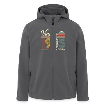 1935 Vintage Retro Geburtstagsgeschenk - Recycelte Männer Softshell-Jacke von Stanley/Stella - Anthrazit - Vorne - AI Model Male 185 light (185cm)