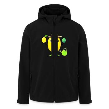 Zitrone Lemon Zitronen Gärtner Farmer Garten - Recycelte Männer Softshell-Jacke von Stanley/Stella - Schwarz - Vorne - AI Model Male 185 light (185cm)