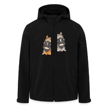 Horse Head Horse Horses - Men’s Recycled Softshell Jacket by Stanley/Stella - black - Front - AI Model Male 185 light (185cm)