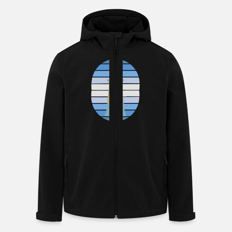 Phare Signal Phares maritimes - Veste softshell homme en polyester recyclé Stanley/Stella - noir