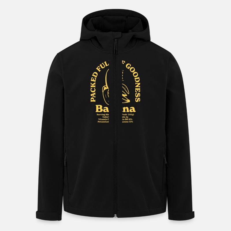 Bananen-Nährwert - Recycelte Männer Softshell-Jacke von Stanley/Stella - Schwarz